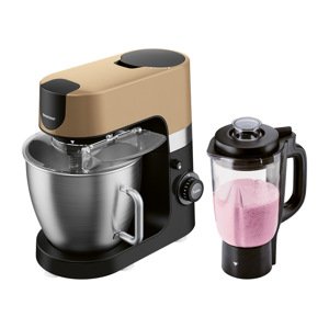 SILVERCREST® KITCHEN TOOLS Kuchynský robot Profi SKMP 1300 D3, čierna/zlatá